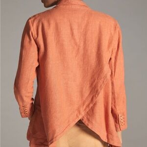 Anthropologie Linen Blend Blazer